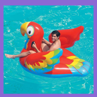 Loro Rojo Inflable