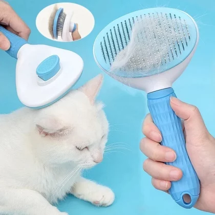 Cepillo para Mascotas con Botón saca Pelo