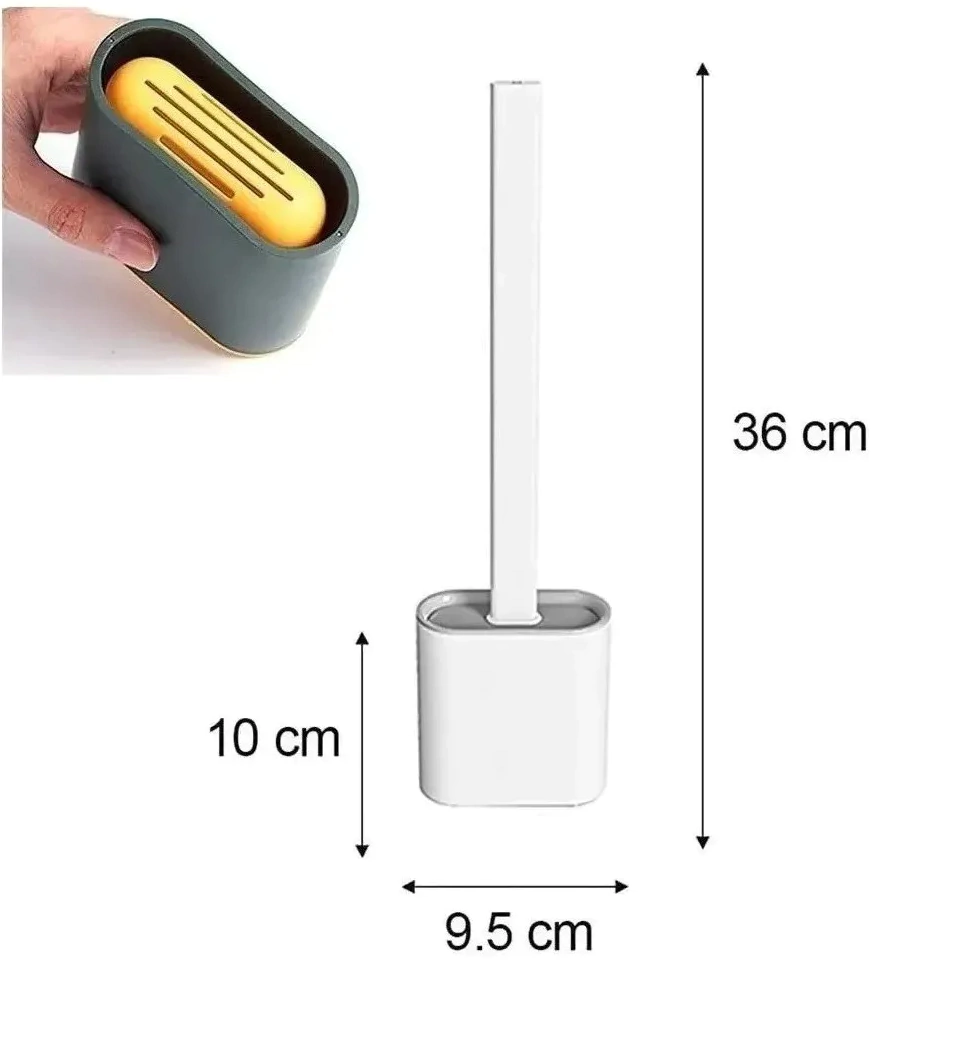 Escobilla de silicona limpieza baño - Imagen 4