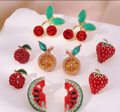 Aros de Frutas con strass